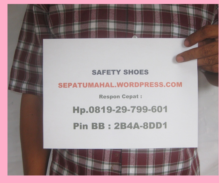 Jual dgn Jujur : Safety Shoes Harga Damai  cek stock 